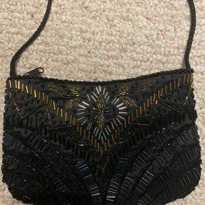 Vintage Beaded Crossbody Bag